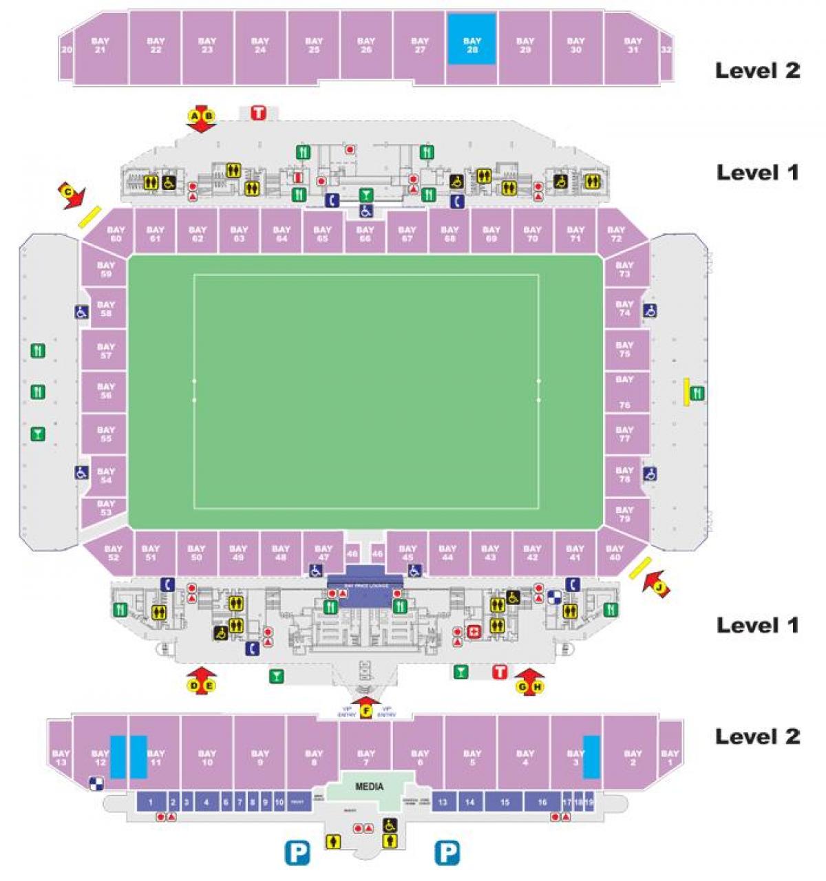 Parramatta Stadium mappa