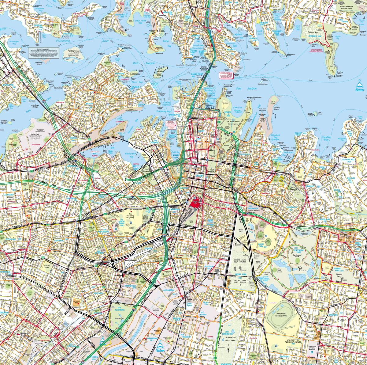 mappa stradale di sydney