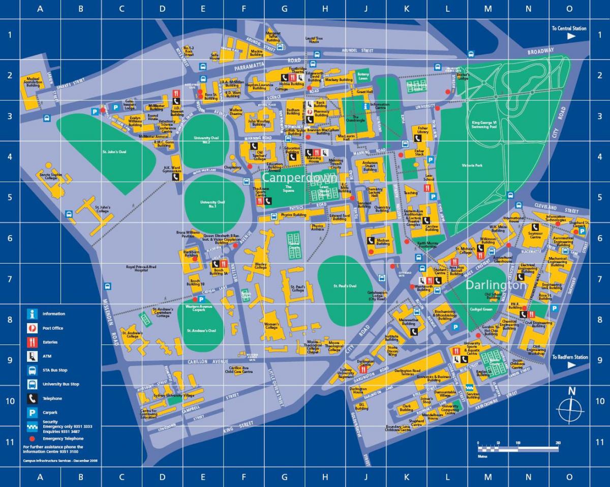 usyd mappa del campus