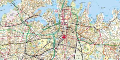 Mappa stradale di sydney