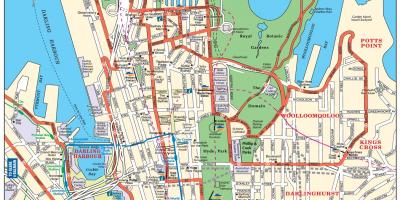 Mappa stradale di sydney