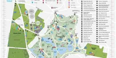 Mappa di centennial park di sydney